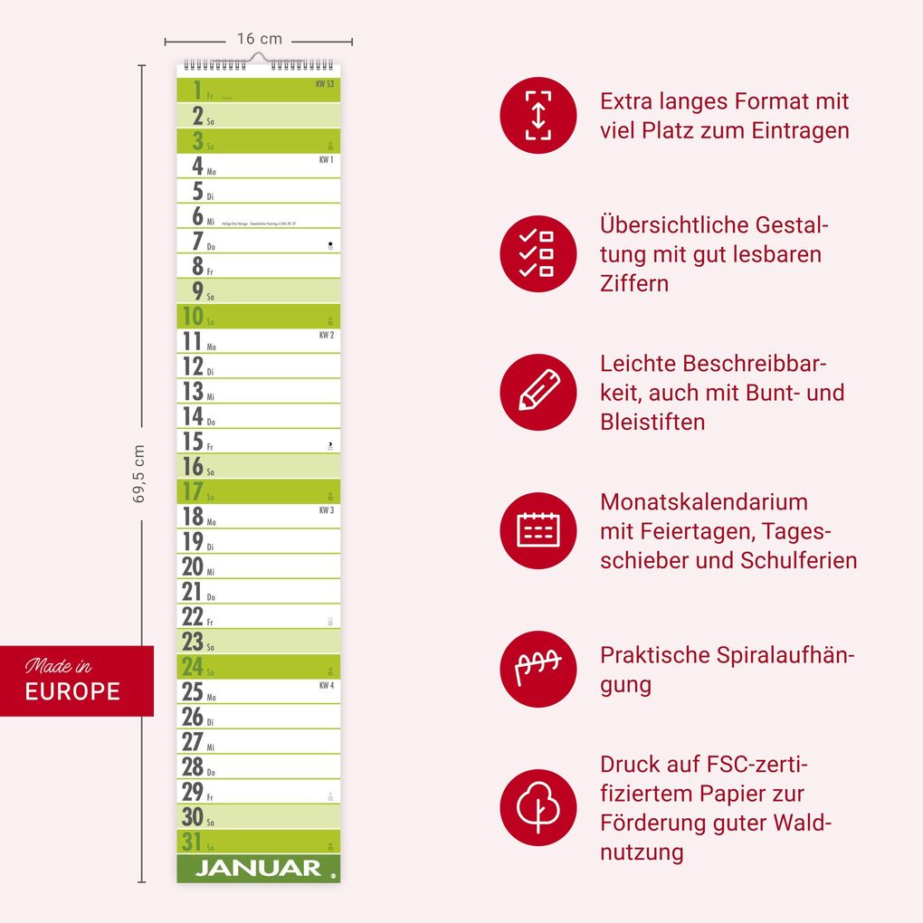 Weitere Ansicht: Supermemo Kalender 2027