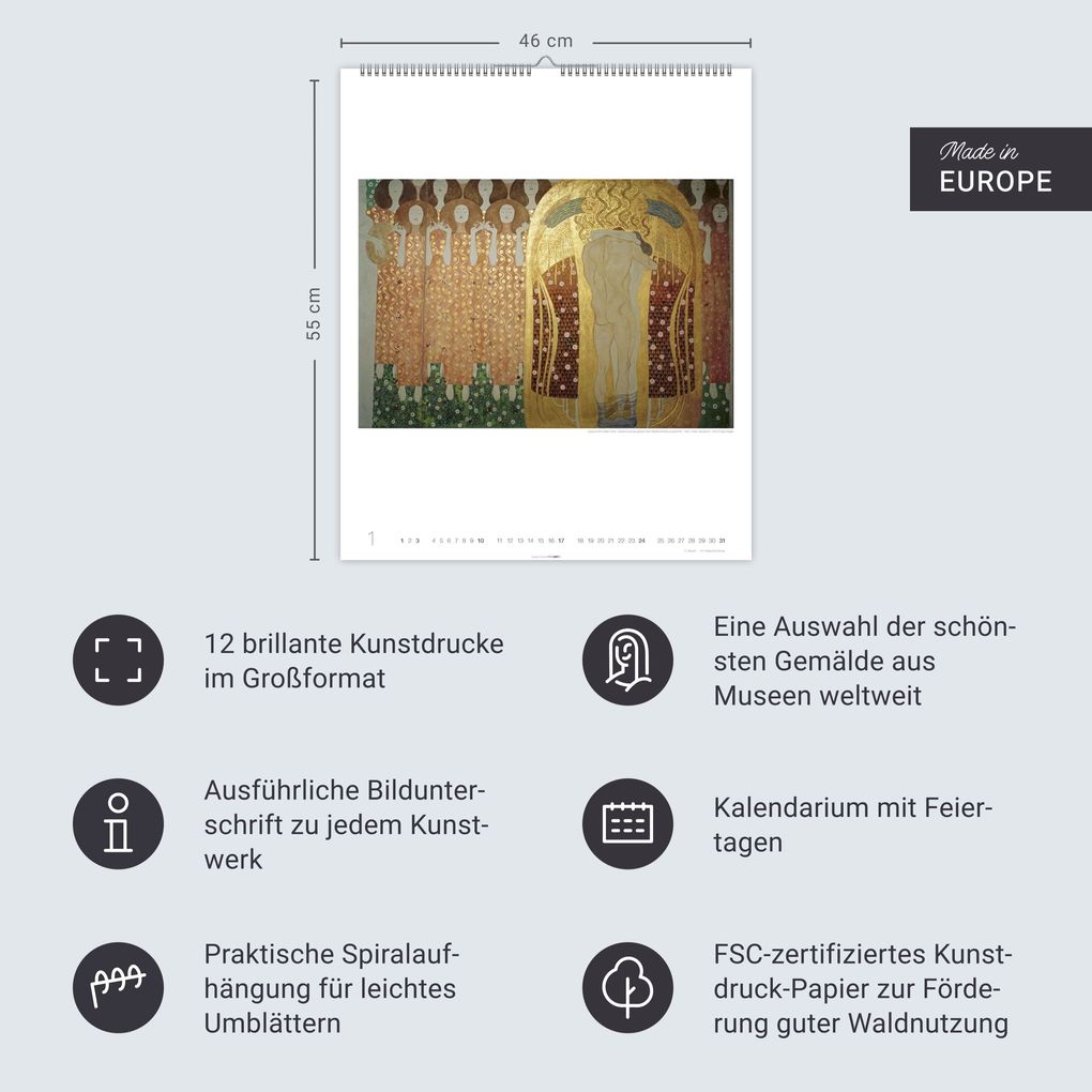 Weitere Ansicht: Gustav Klimt Edition Kalender 2027 | Gustav Klimt