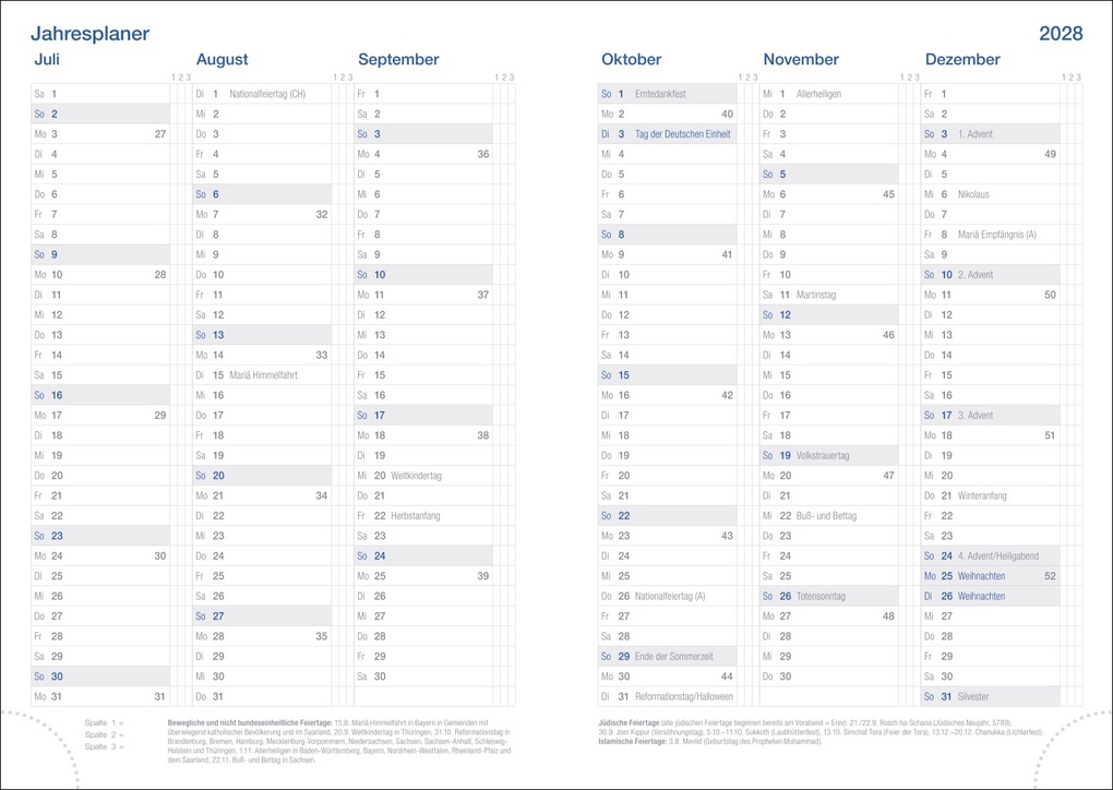 Weitere Ansicht: Wochen-Cheftimer A5, Alu gold 2027