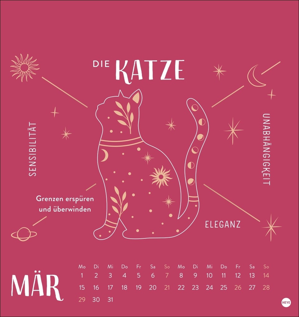 Weitere Ansicht: Krafttiere Postkartenkalender 2027