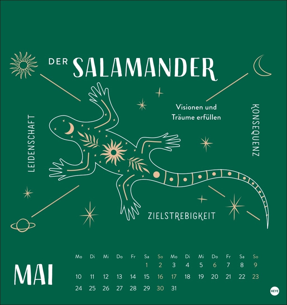 Weitere Ansicht: Krafttiere Postkartenkalender 2027