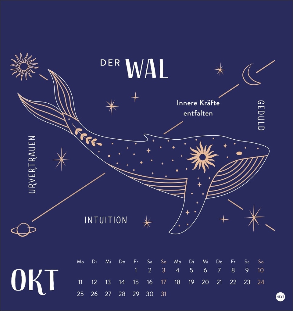 Weitere Ansicht: Krafttiere Postkartenkalender 2027