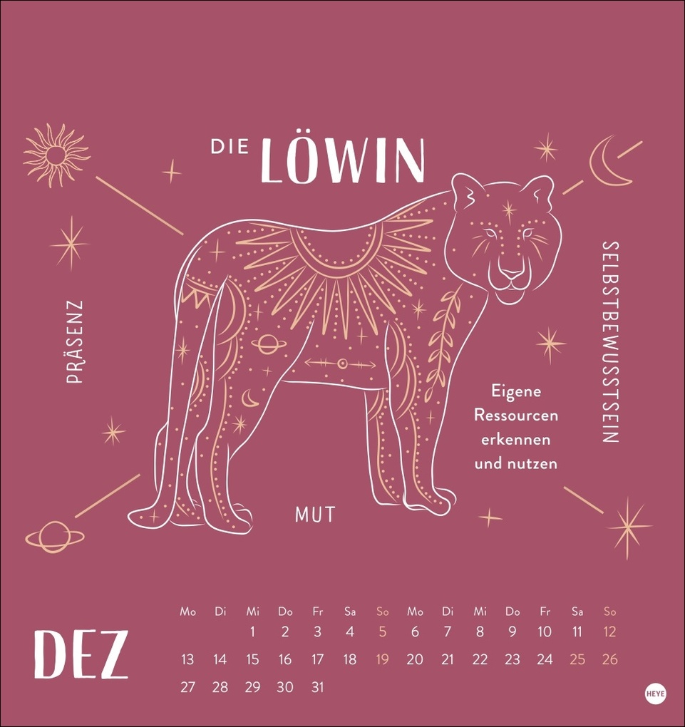 Weitere Ansicht: Krafttiere Postkartenkalender 2027