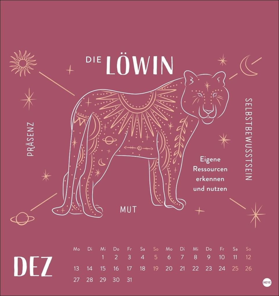 Weitere Ansicht: Krafttiere Postkartenkalender 2027