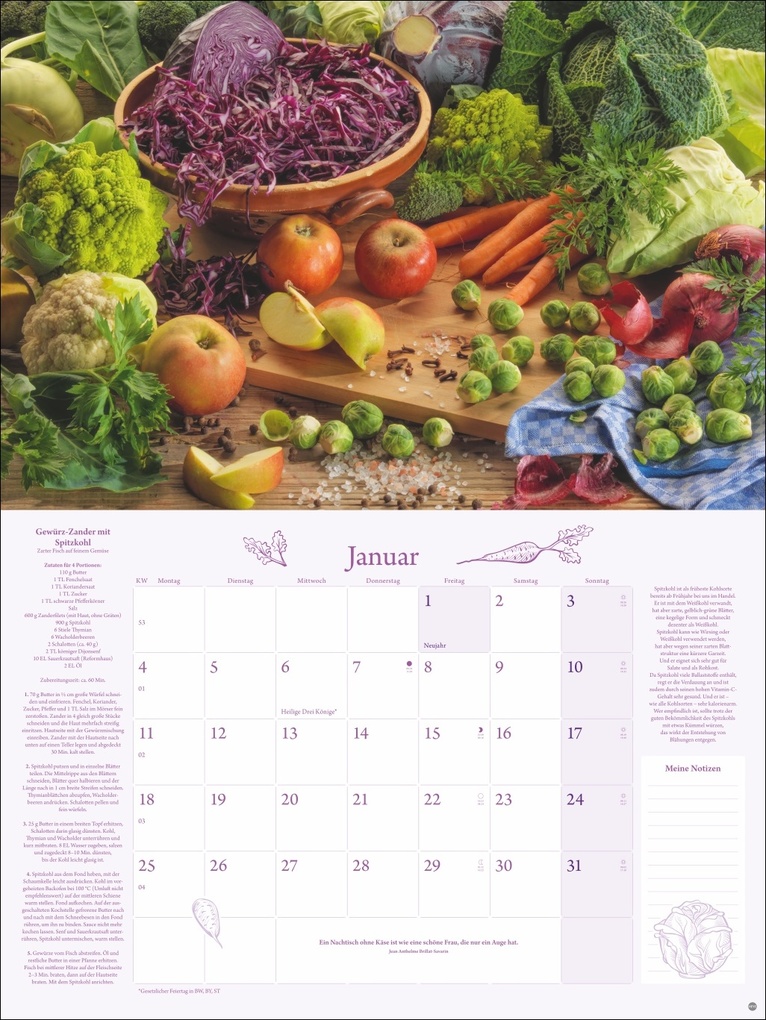 Weitere Ansicht: Küchenkalender Broschur XL 2027