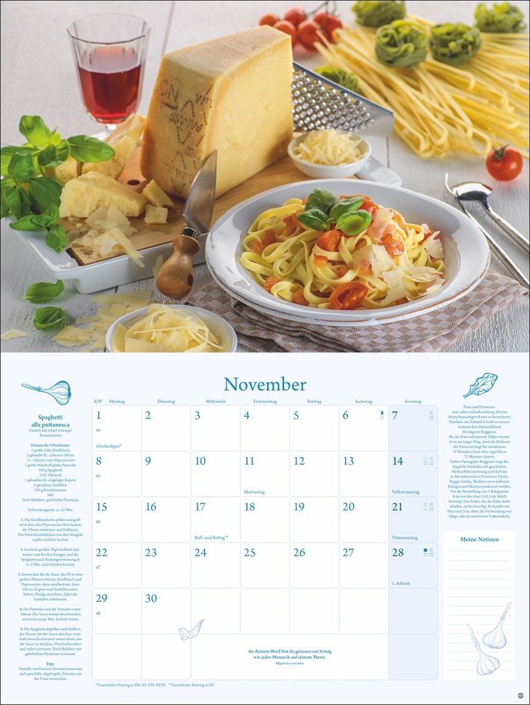 Weitere Ansicht: Küchenkalender Broschur XL 2027