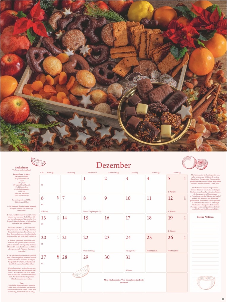 Weitere Ansicht: Küchenkalender Broschur XL 2027