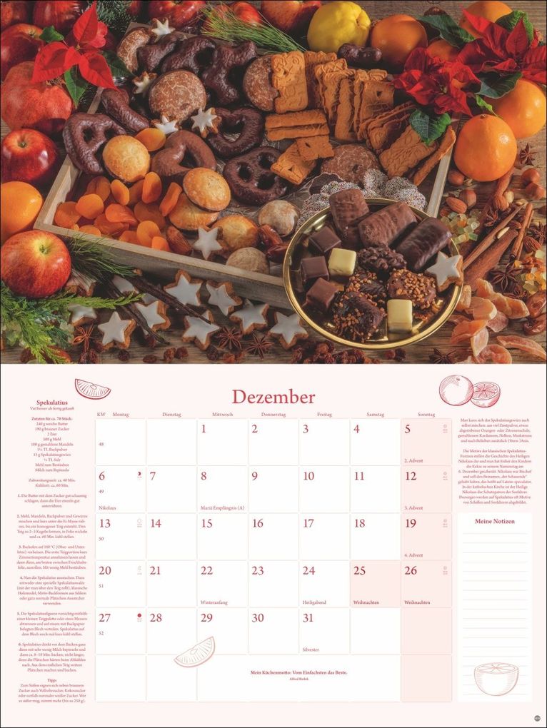 Weitere Ansicht: Küchenkalender Broschur XL 2027