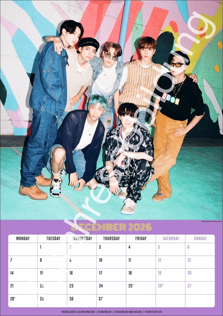 Weitere Ansicht: BTS Posterkalender 2027