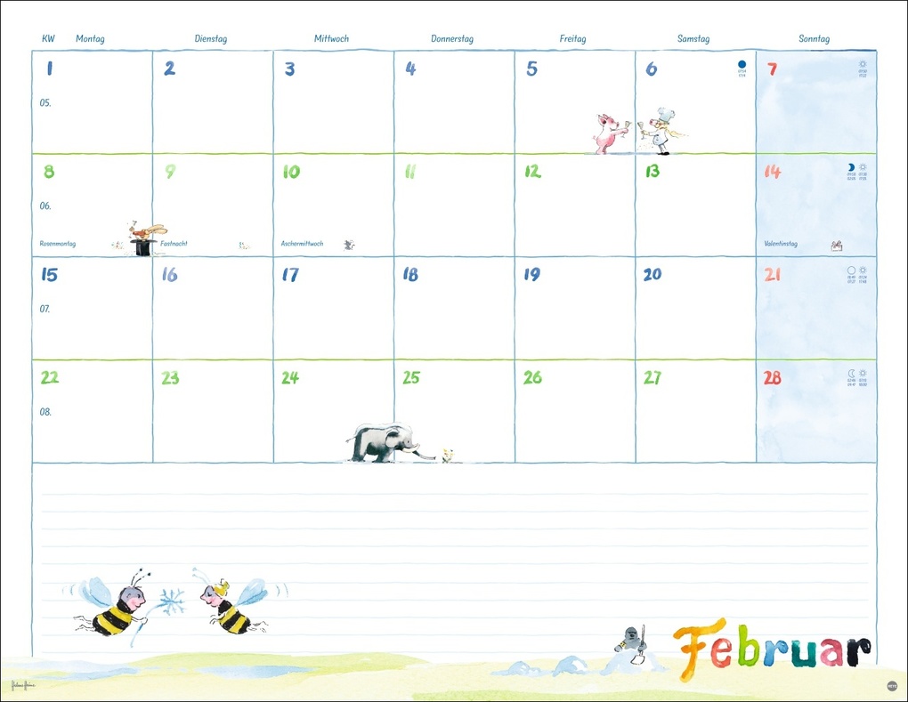 Weitere Ansicht: Helme Heine: Monatsplaner 2027 | Helme Heine