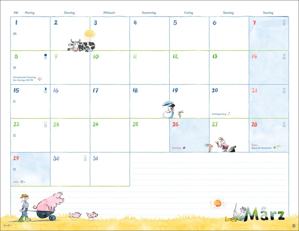 Weitere Ansicht: Helme Heine: Monatsplaner 2027 | Helme Heine