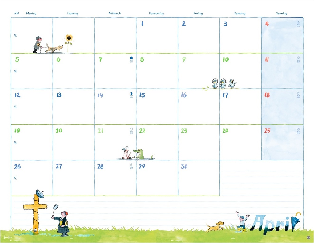 Weitere Ansicht: Helme Heine: Monatsplaner 2027 | Helme Heine