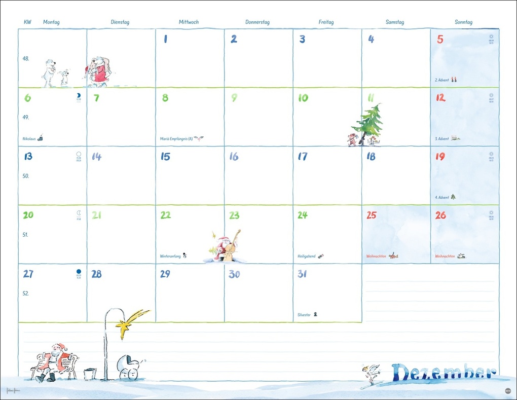 Weitere Ansicht: Helme Heine: Monatsplaner 2027 | Helme Heine