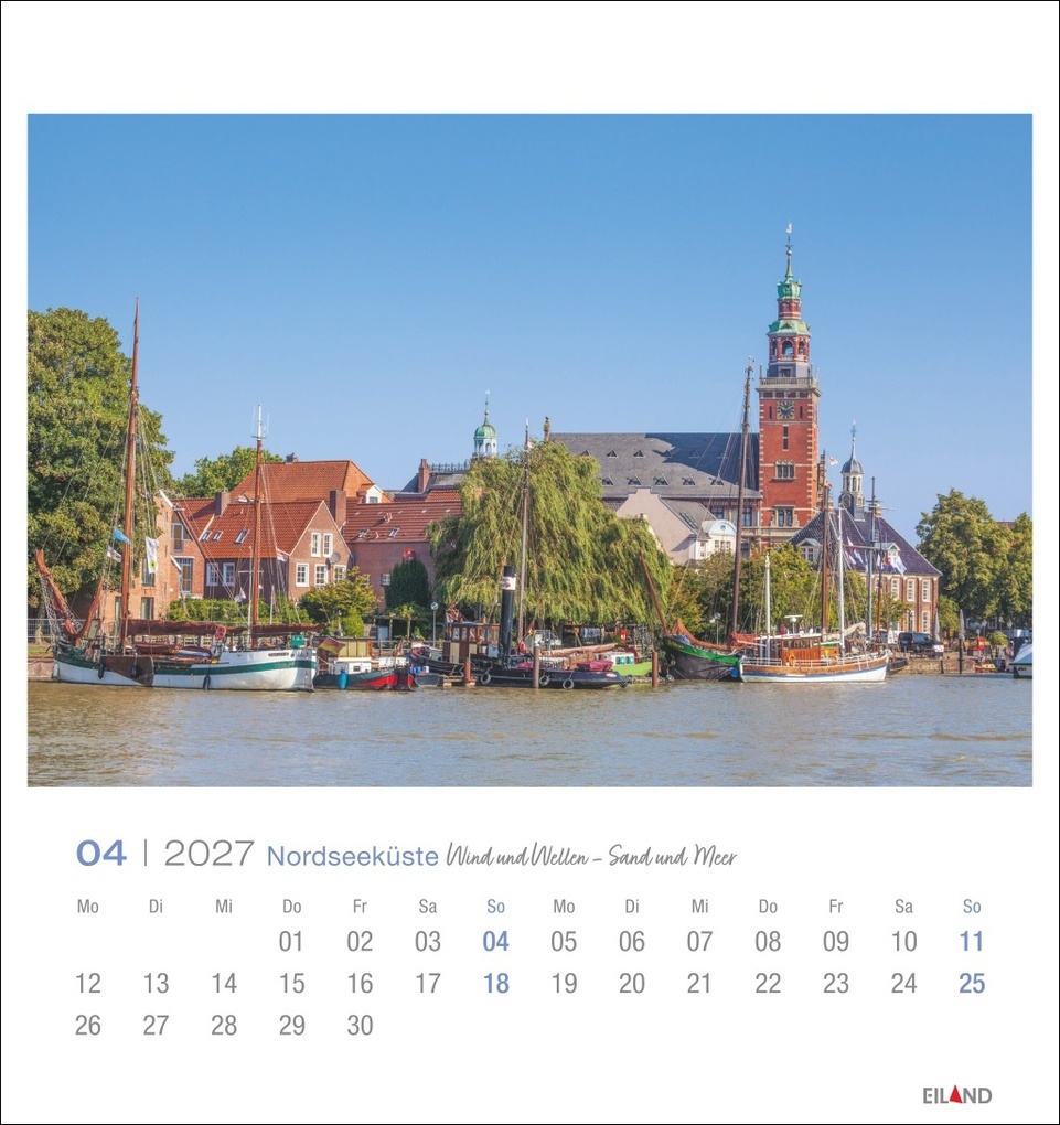 Weitere Ansicht: Nordseeküste Postkartenkalender 2027 - Wind und Wellen - Sand und Meer