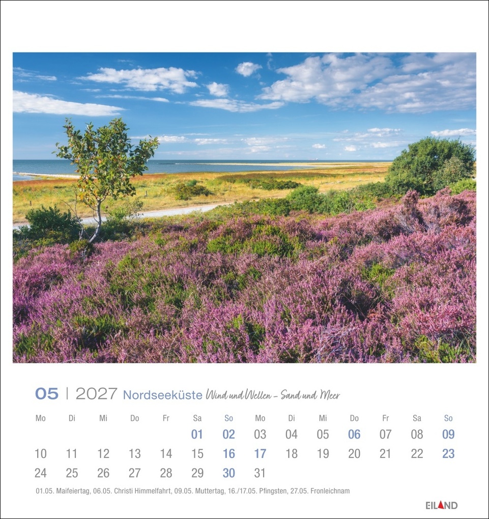 Weitere Ansicht: Nordseeküste Postkartenkalender 2027 - Wind und Wellen - Sand und Meer