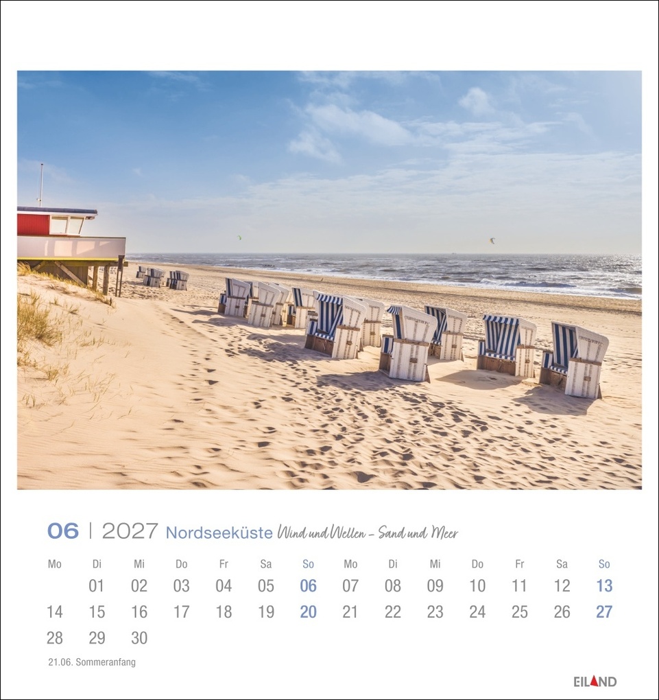 Weitere Ansicht: Nordseeküste Postkartenkalender 2027 - Wind und Wellen - Sand und Meer