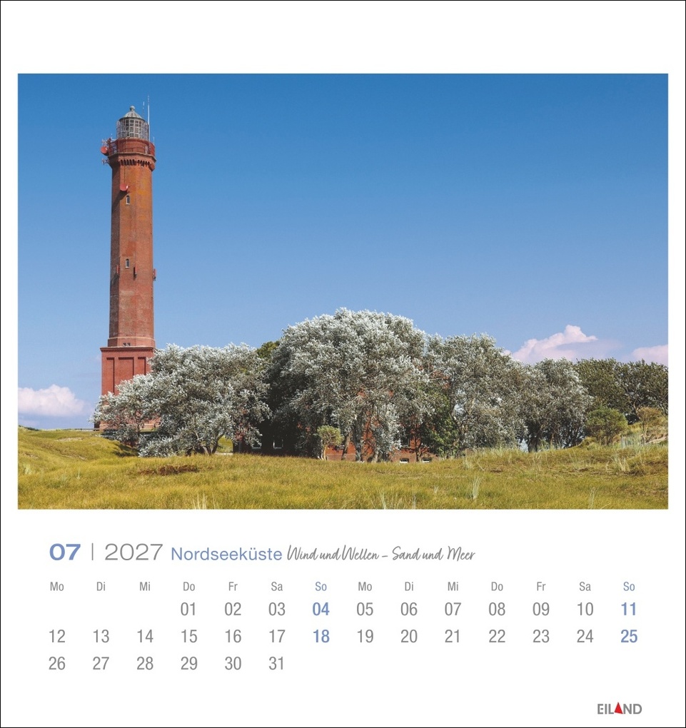 Weitere Ansicht: Nordseeküste Postkartenkalender 2027 - Wind und Wellen - Sand und Meer