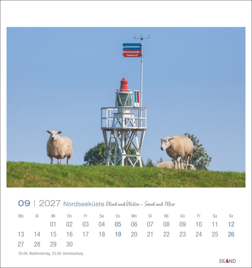 Weitere Ansicht: Nordseeküste Postkartenkalender 2027 - Wind und Wellen - Sand und Meer