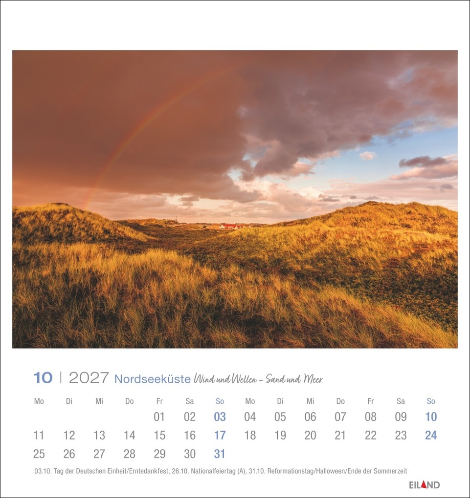 Weitere Ansicht: Nordseeküste Postkartenkalender 2027 - Wind und Wellen - Sand und Meer
