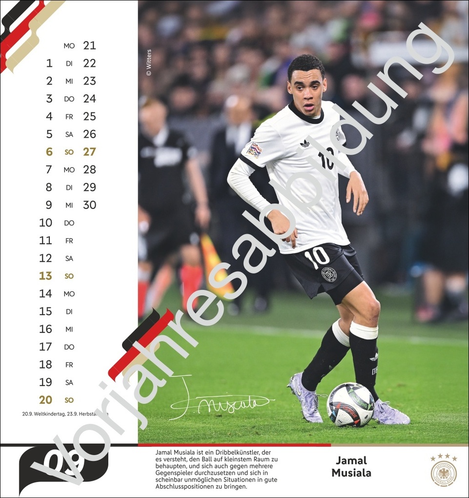 Weitere Ansicht: DFB Männer Postkartenkalender 2027