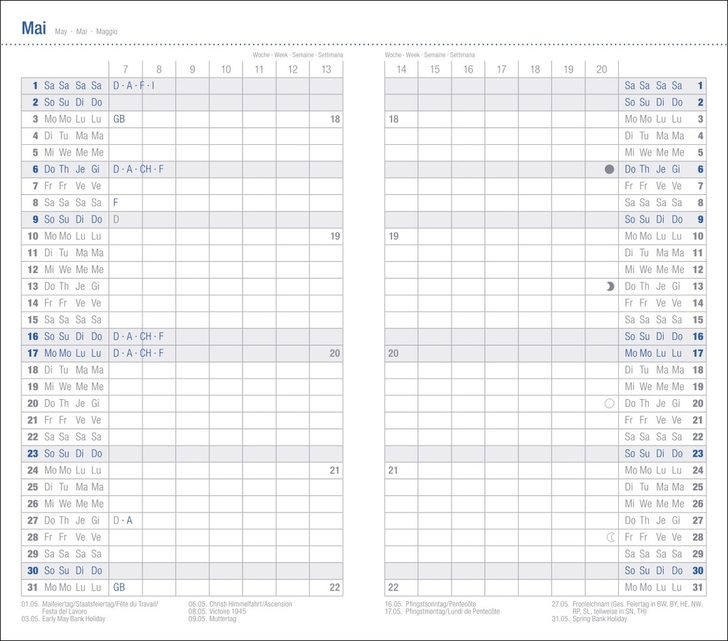 Weitere Ansicht: Leporello, schwarz Kalender 2027