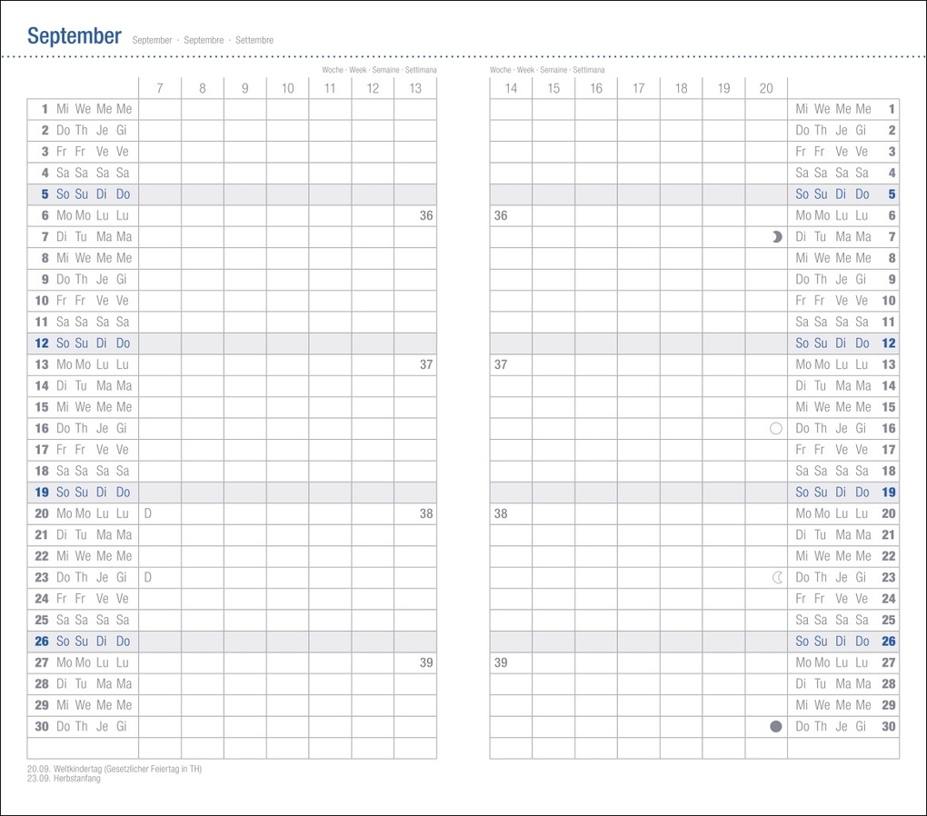 Weitere Ansicht: Leporello, schwarz Kalender 2027