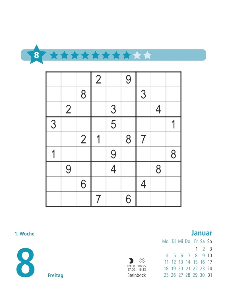 Weitere Ansicht: Stefan Heine Sudoku schwierig bis extrem Tagesabreißkalender 2027 | Stefan Heine