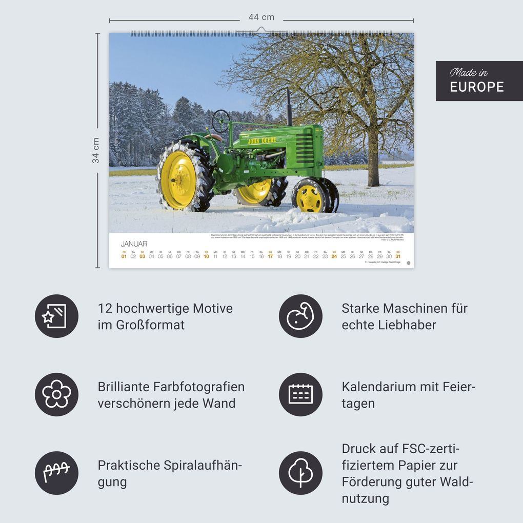 Weitere Ansicht: Starke Traktoren Posterkalender 2027