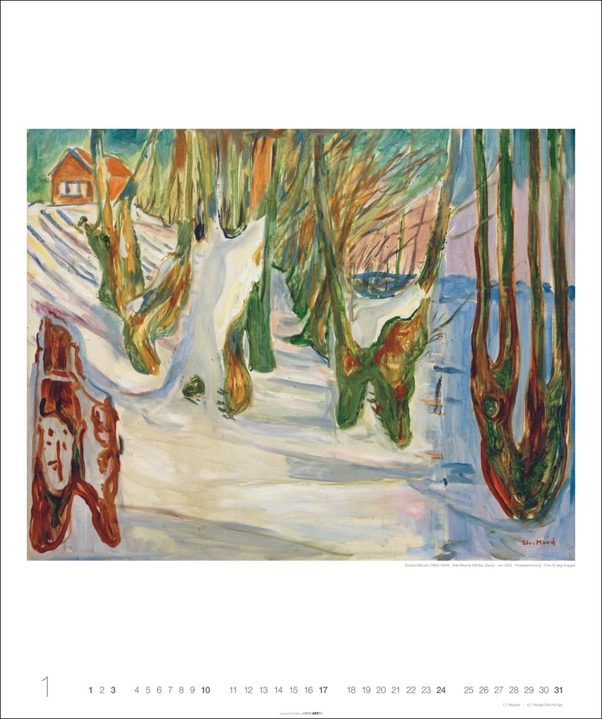 Weitere Ansicht: Edvard Munch Edition Kalender 2027 | Edvard Munch