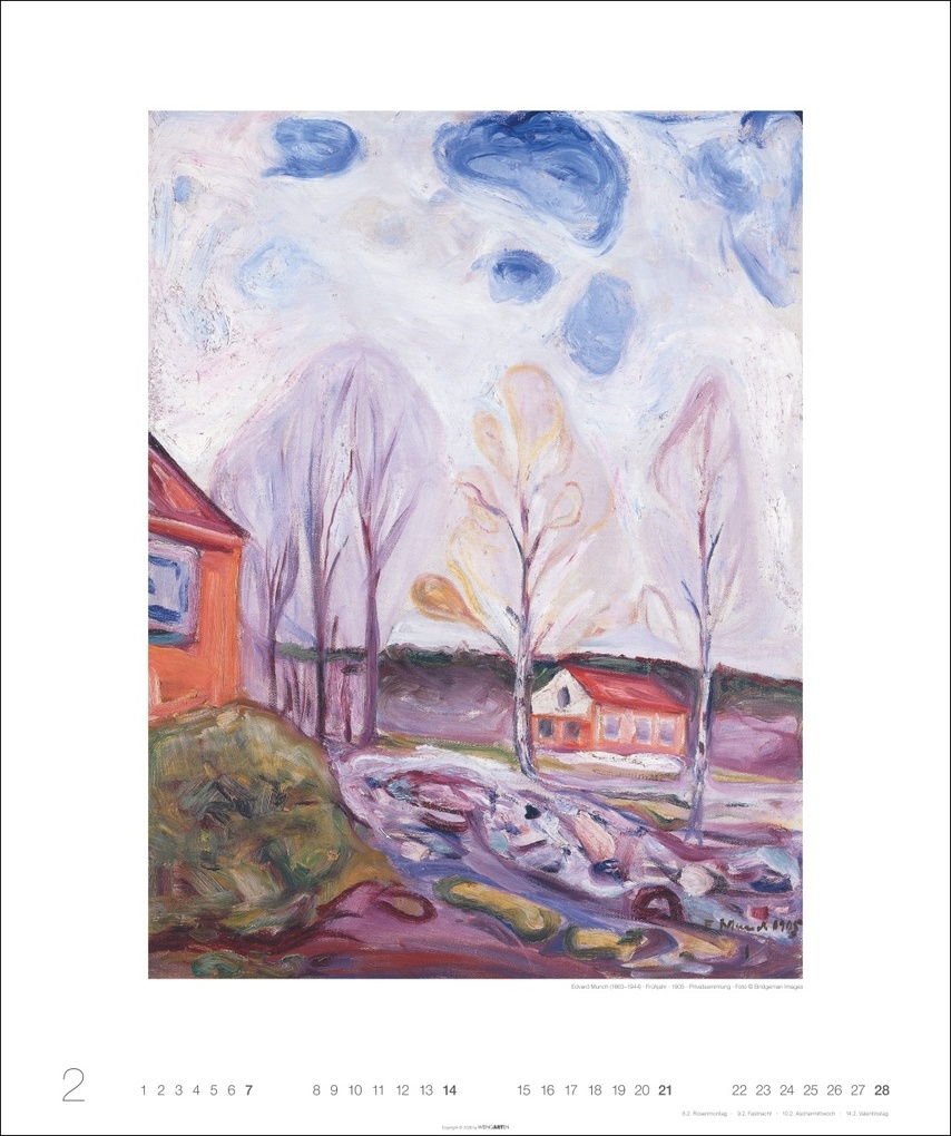 Weitere Ansicht: Edvard Munch Edition Kalender 2027 | Edvard Munch