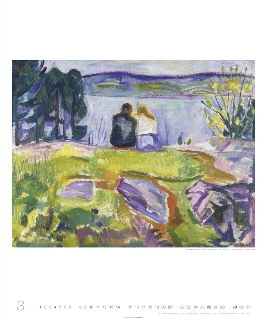 Weitere Ansicht: Edvard Munch Edition Kalender 2027 | Edvard Munch