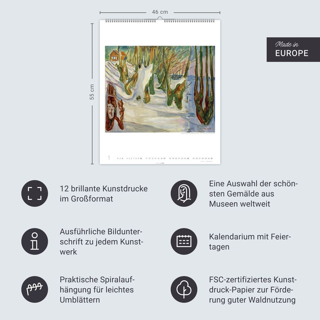 Weitere Ansicht: Edvard Munch Edition Kalender 2027 | Edvard Munch