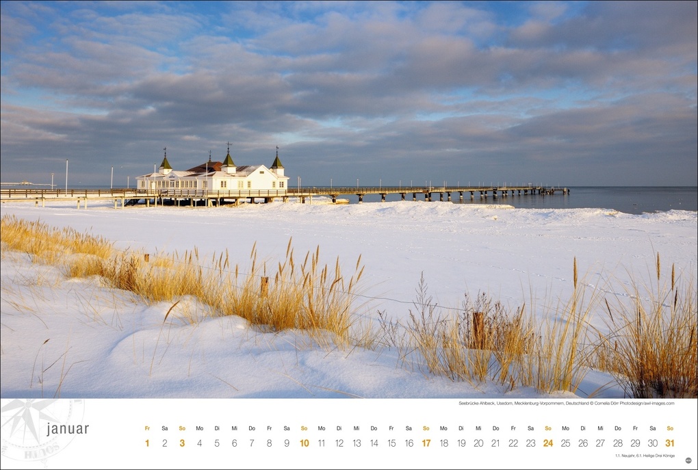 Weitere Ansicht: Ostsee Globetrotter Kalender 2027 - Von behaglichen Strandkörben und rauen Küsten