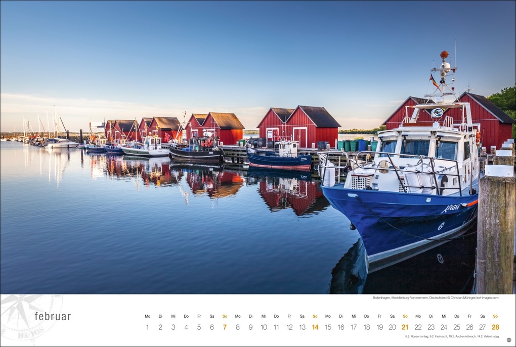 Weitere Ansicht: Ostsee Globetrotter Kalender 2027 - Von behaglichen Strandkörben und rauen Küsten