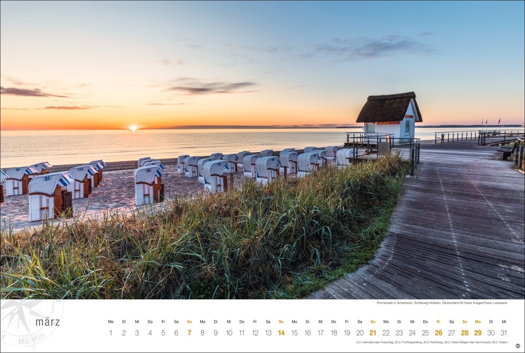 Weitere Ansicht: Ostsee Globetrotter Kalender 2027 - Von behaglichen Strandkörben und rauen Küsten
