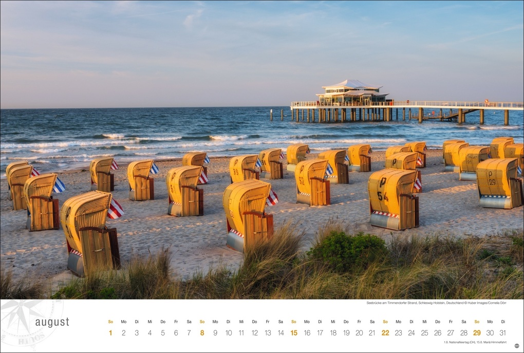 Weitere Ansicht: Ostsee Globetrotter Kalender 2027 - Von behaglichen Strandkörben und rauen Küsten