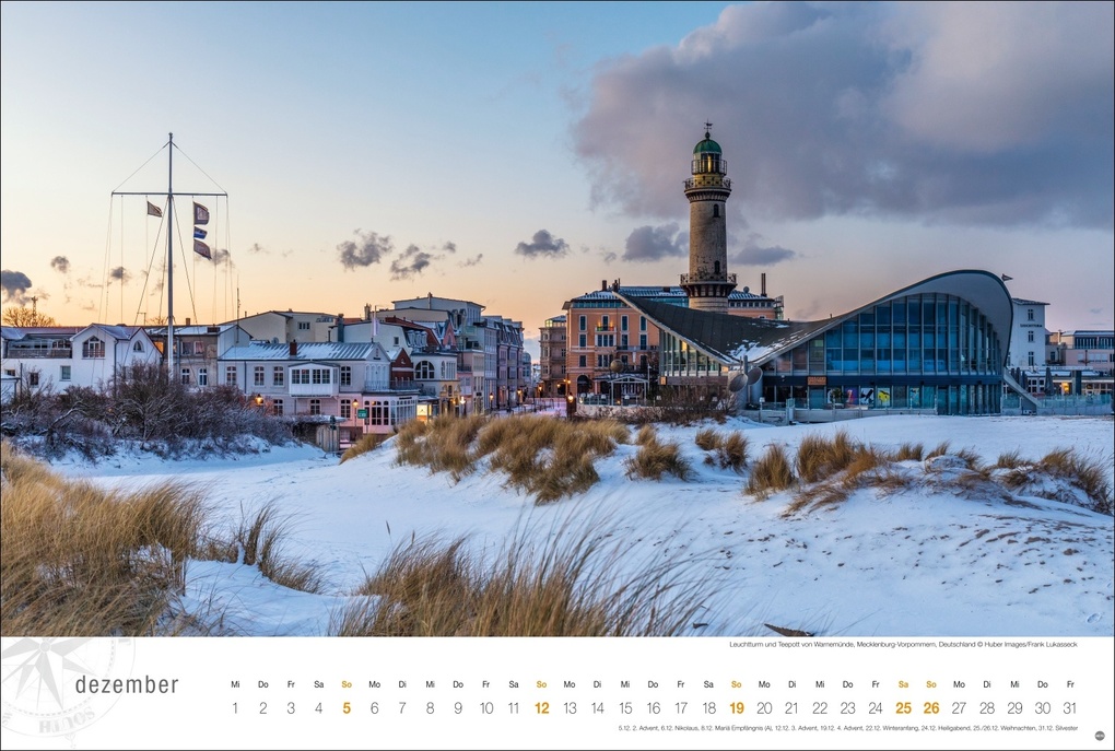 Weitere Ansicht: Ostsee Globetrotter Kalender 2027 - Von behaglichen Strandkörben und rauen Küsten