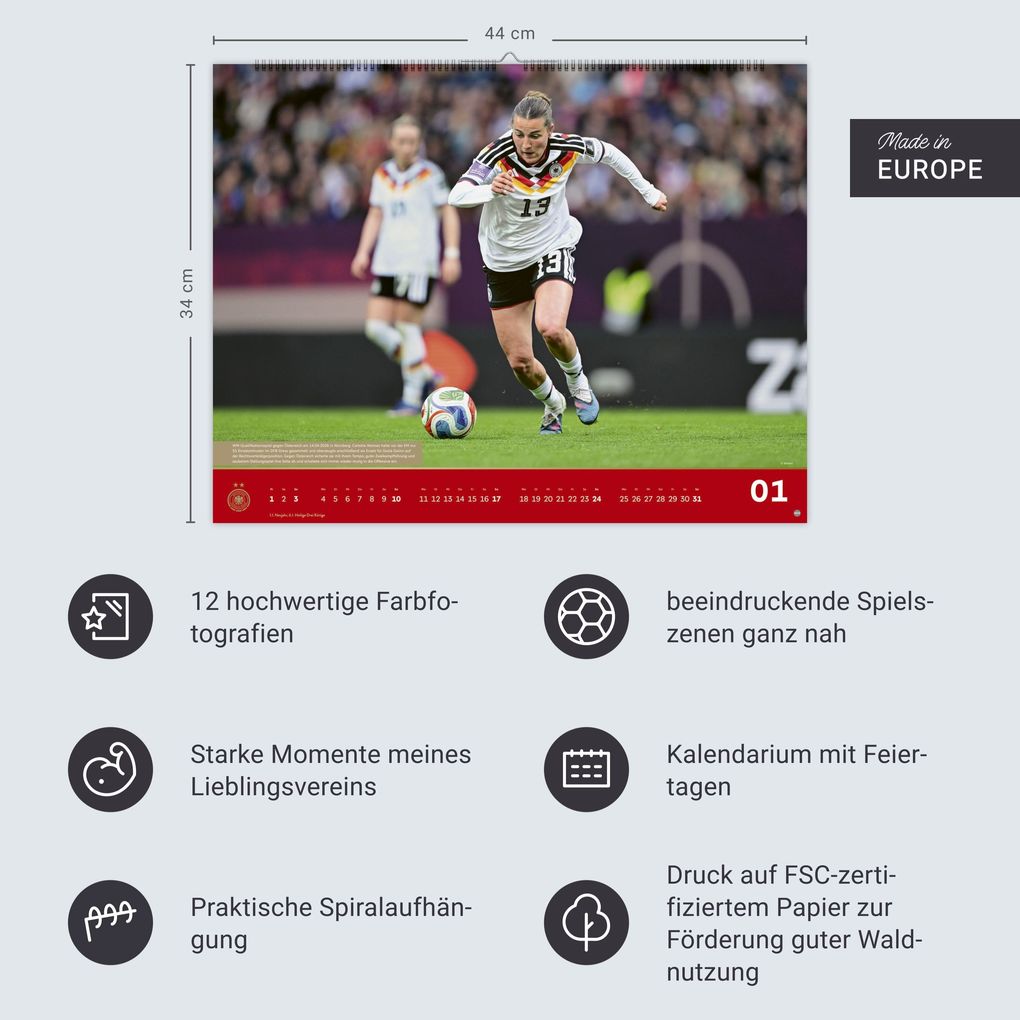 Weitere Ansicht: DFB Frauen Posterkalender 2027