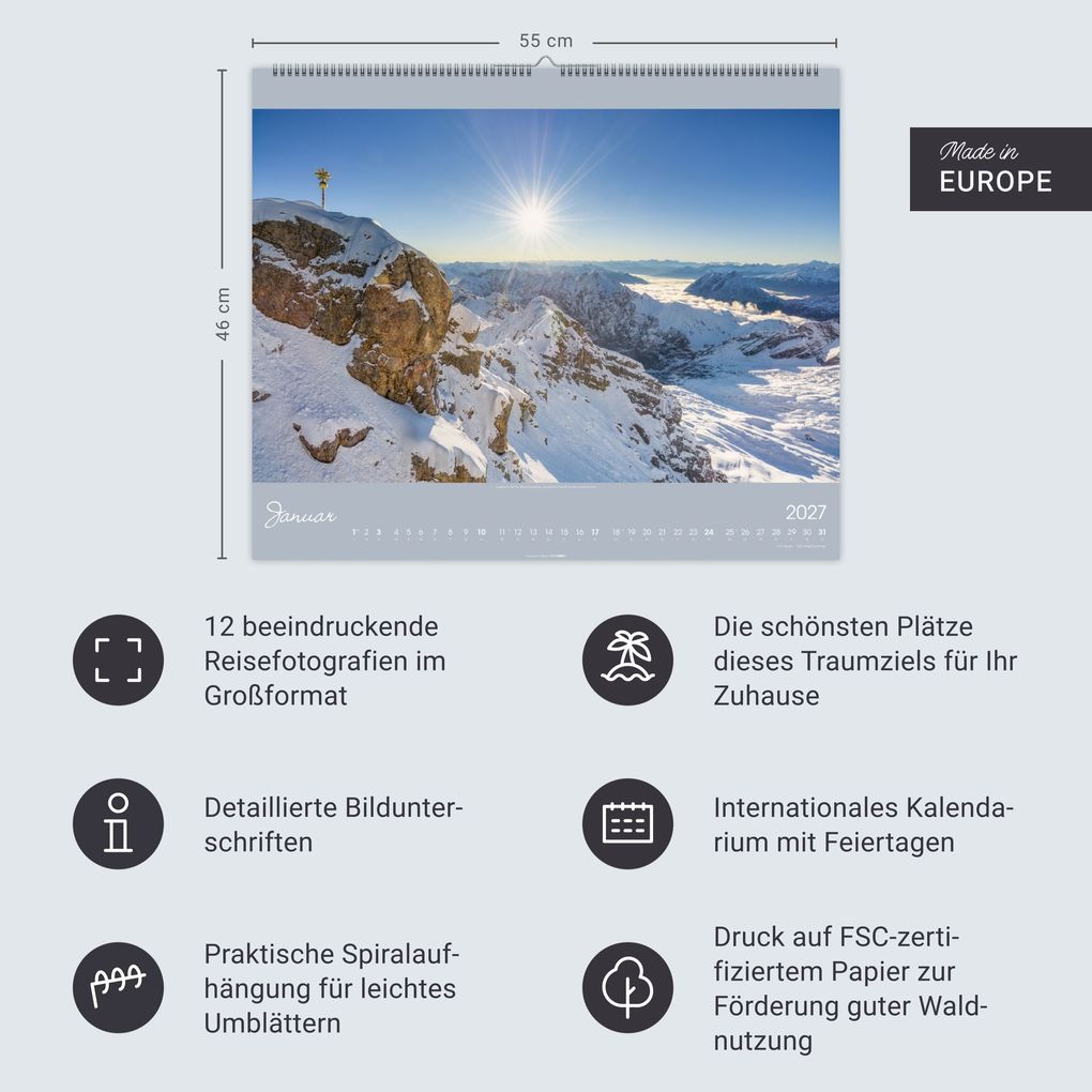 Weitere Ansicht: Alpen im Licht Kalender 2027