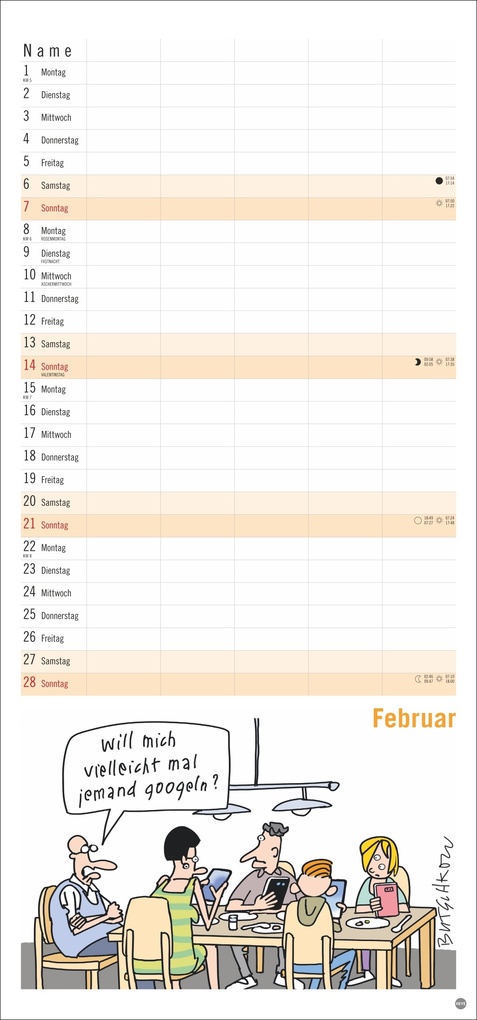 Weitere Ansicht: Peter Butschkow: Familienplaner 2027 | Peter Butschkow