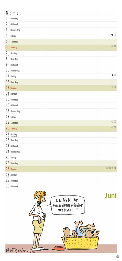 Weitere Ansicht: Peter Butschkow: Familienplaner 2027 | Peter Butschkow