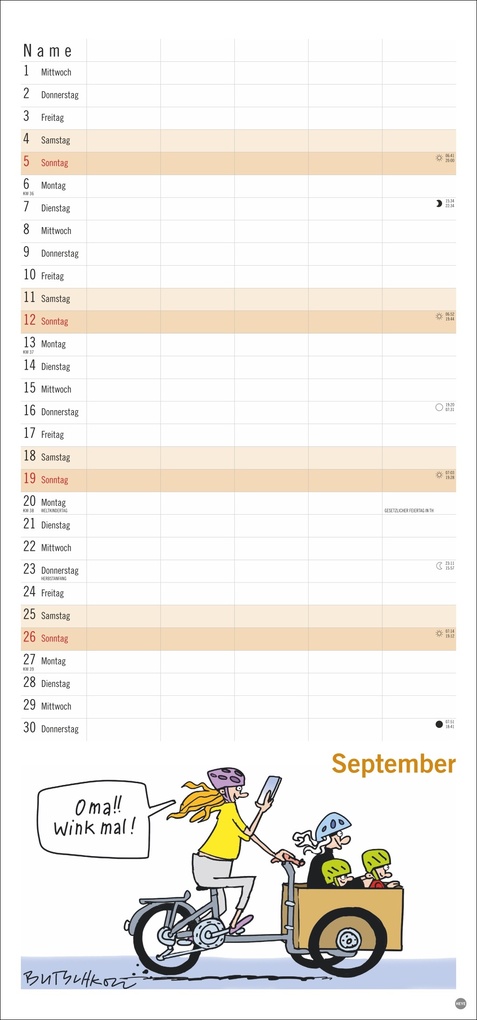 Weitere Ansicht: Peter Butschkow: Familienplaner 2027 | Peter Butschkow