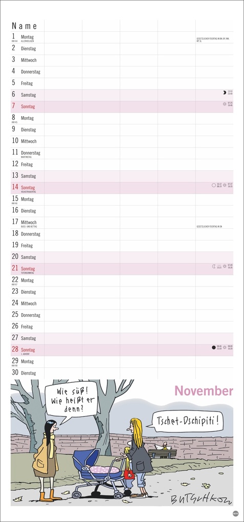 Weitere Ansicht: Peter Butschkow: Familienplaner 2027 | Peter Butschkow
