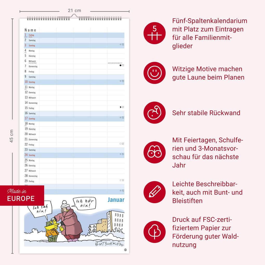 Weitere Ansicht: Peter Butschkow: Familienplaner 2027 | Peter Butschkow