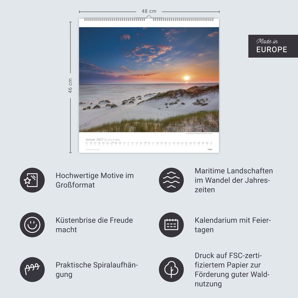 Weitere Ansicht: Inseln und Meer Edition Kalender 2027