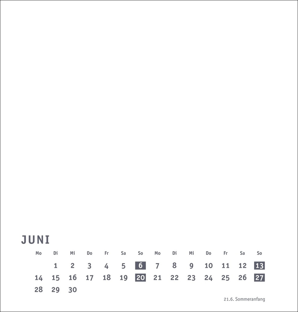 Weitere Ansicht: Premium-Bastelkalender weiß mittel 2027