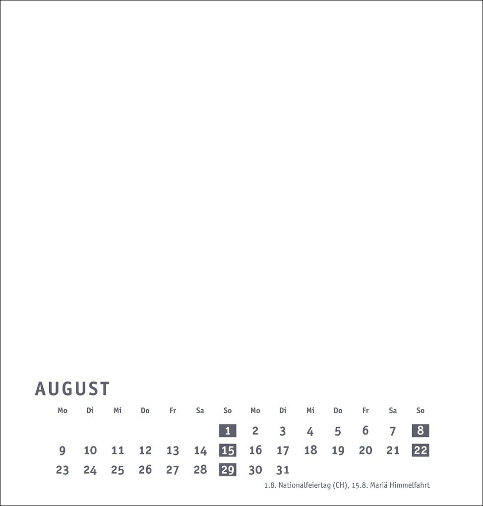 Weitere Ansicht: Premium-Bastelkalender weiß mittel 2027