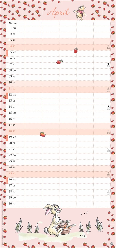 Weitere Ansicht: Winnie Puuh Familienplaner 2027