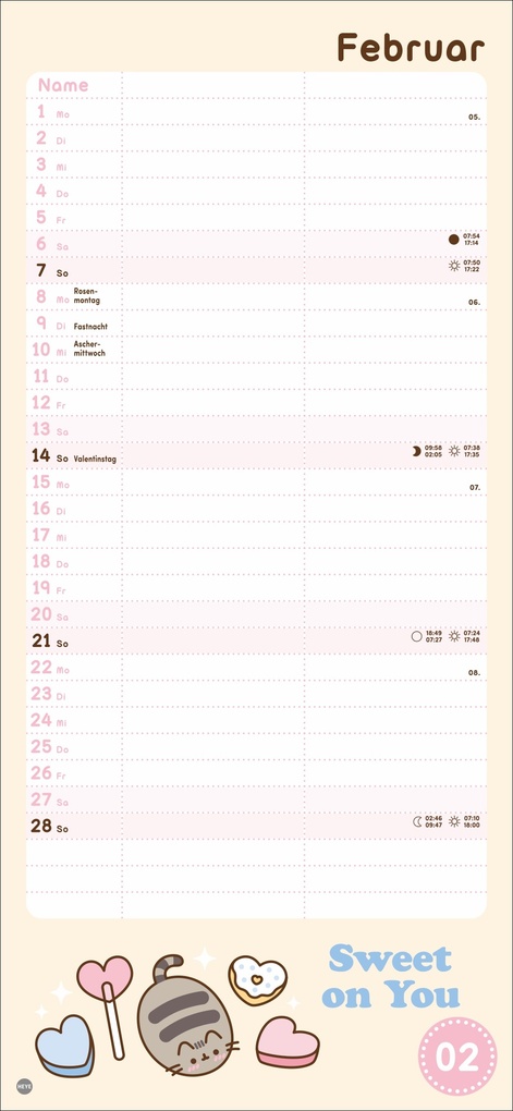 Weitere Ansicht: Pusheen Planer für zwei 2027