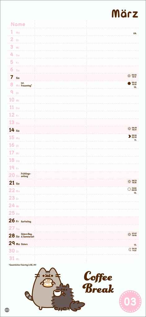 Weitere Ansicht: Pusheen Planer für zwei 2027